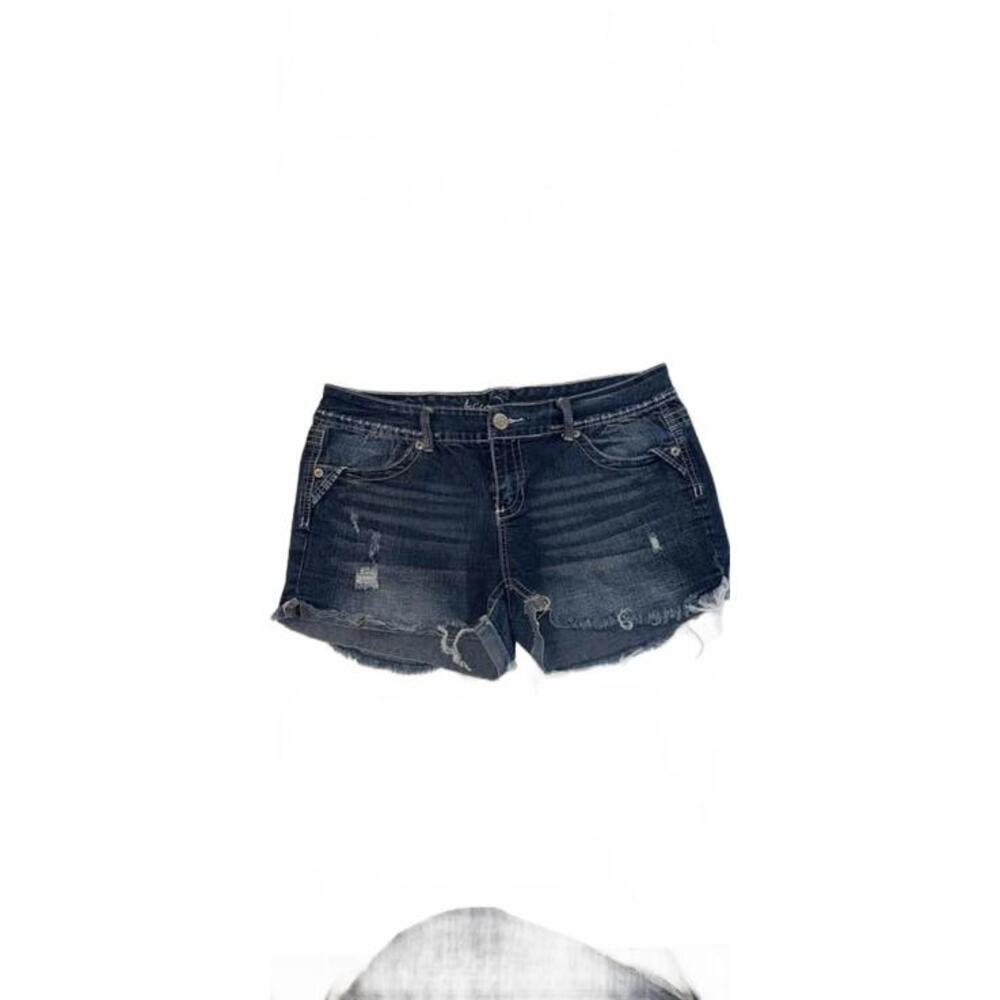 Ariya Jeans Distressed Denim Shorts 13/14‎